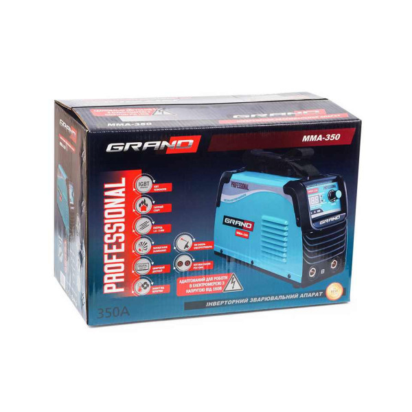 Зварювальний інвертор Grand ММА-350 Professional