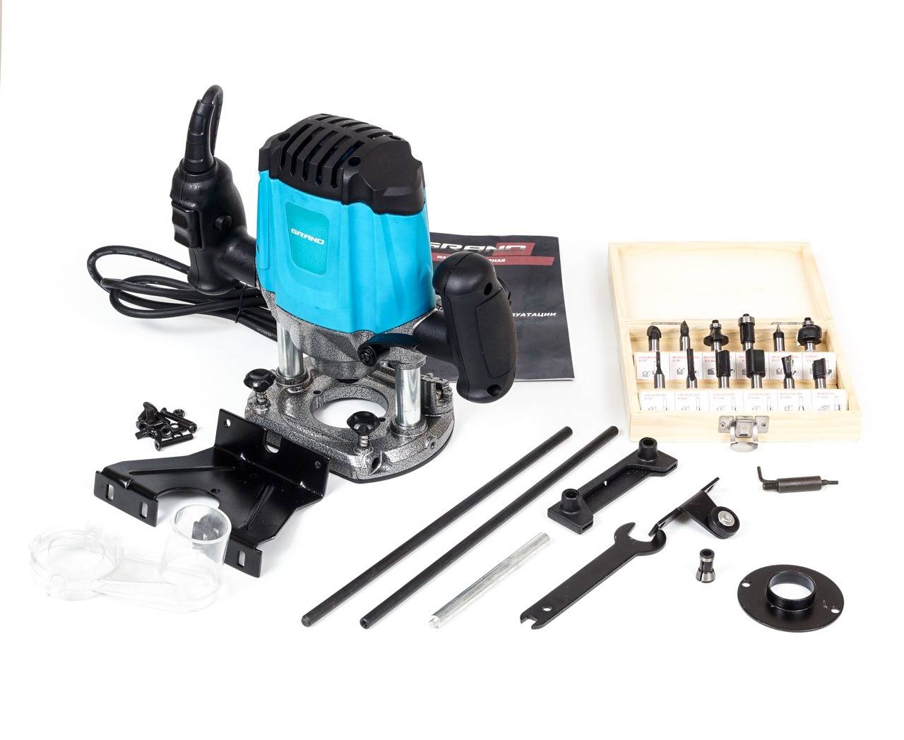 Фрезер електричний Grand МФ-1900 + набір фрез