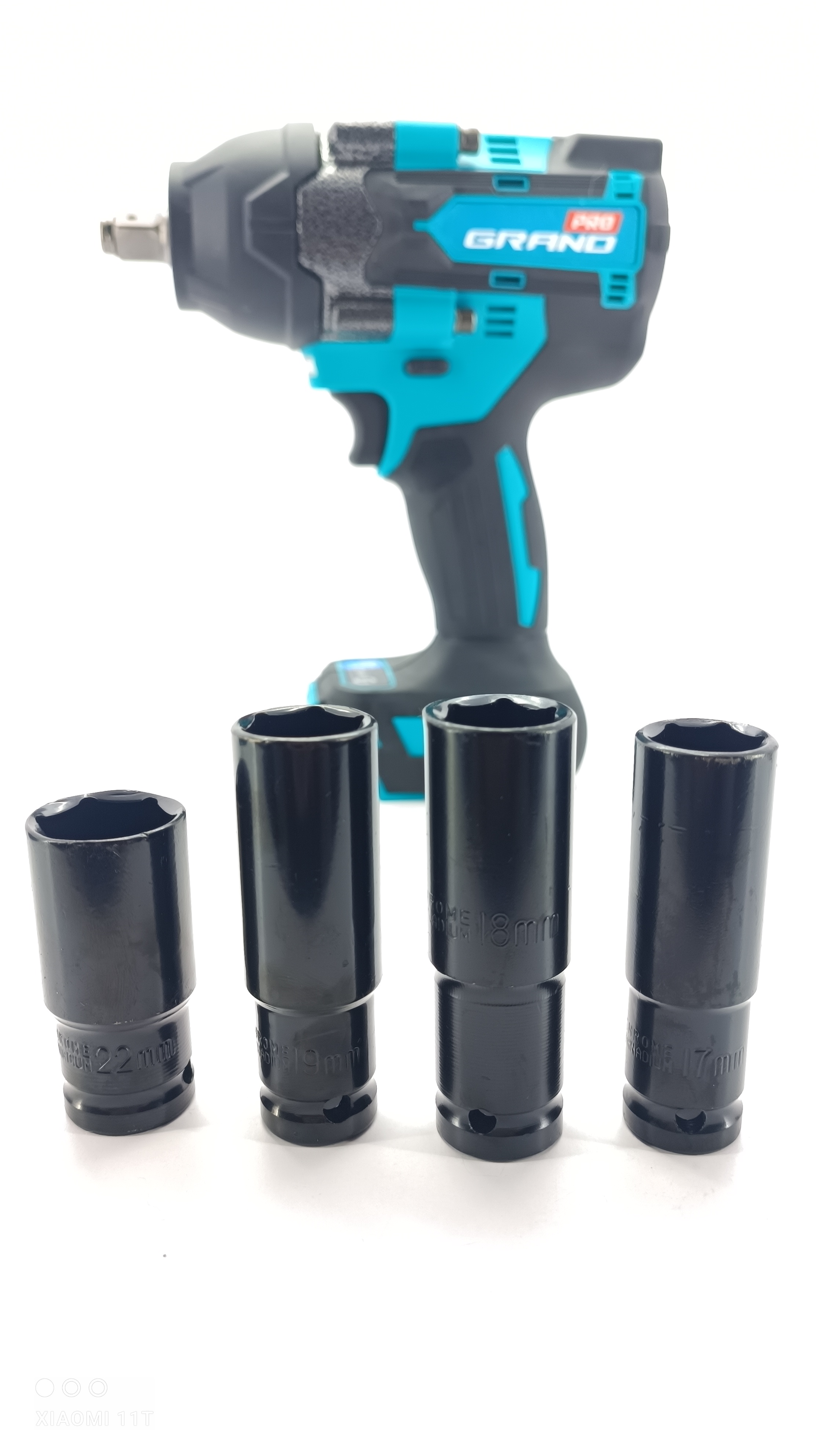 Набір акумуляторних інструментів  Grand № 4 PROF (МШУ-20BL/PRO + ДА-20UBL + АГ-800UBL + ПА-20/26BL)