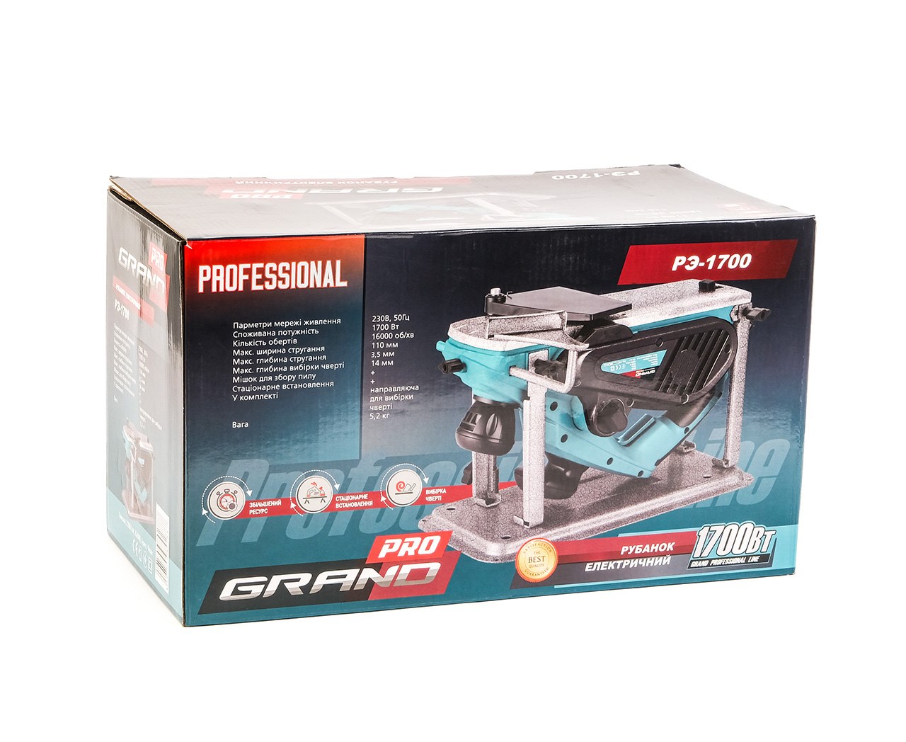Рубанок електричний Grand РЭ-1700 PRO Рубанок електричний Grand РЭ-1700 PRO